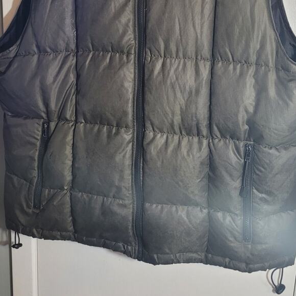 VNTG Utility Down Vest XL Army Green Black Quilted Puffer Survivalist Gorpcore - Picture 4 of 9